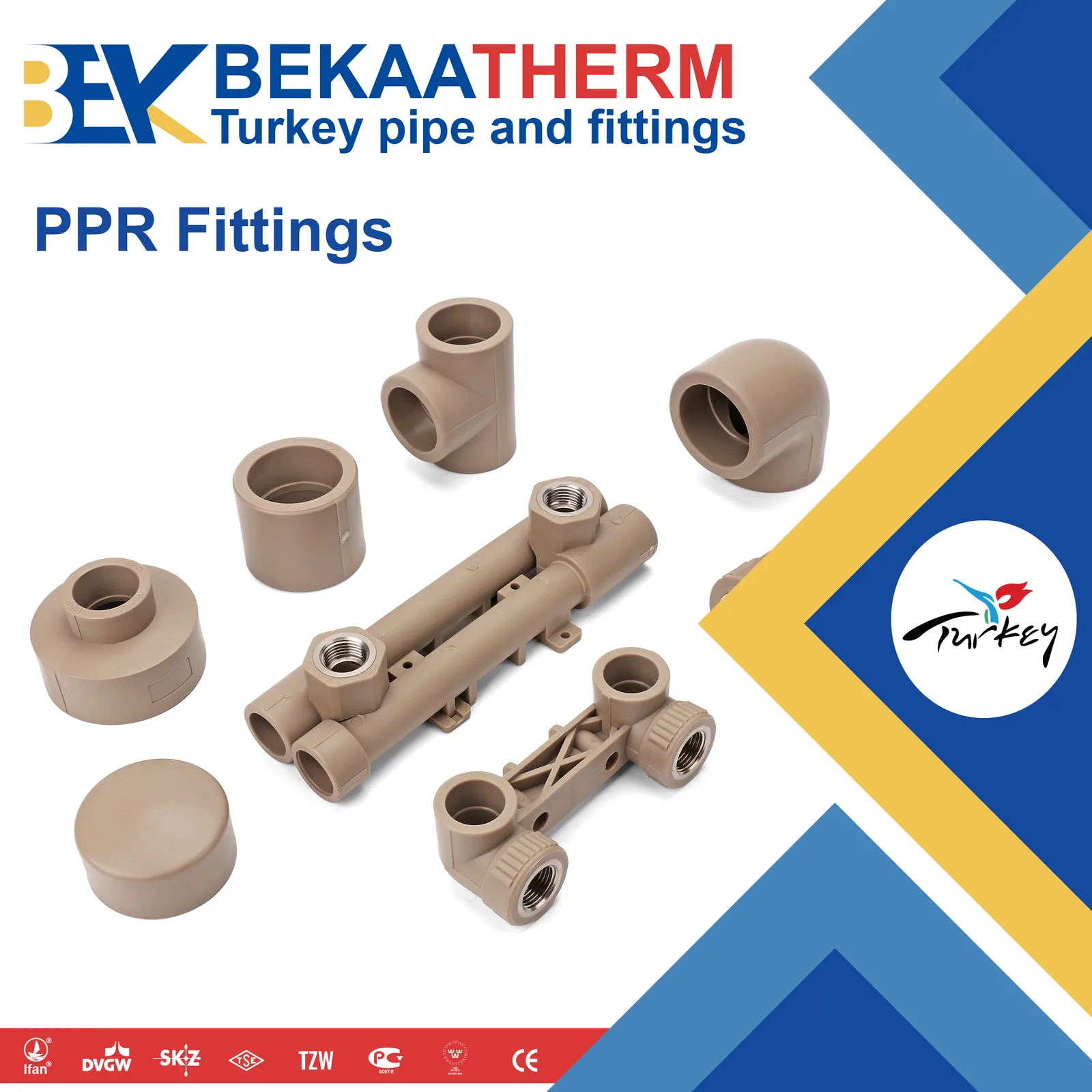 Coffee PPR fittings series for private label