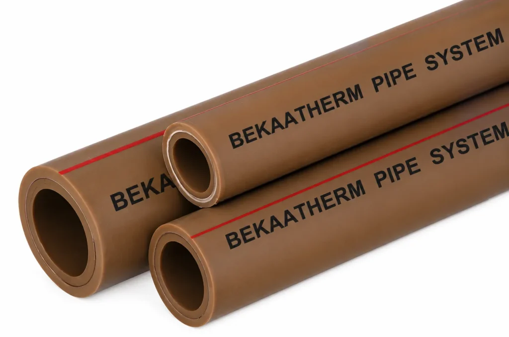 PPR pipe connected to a radiator for space heating