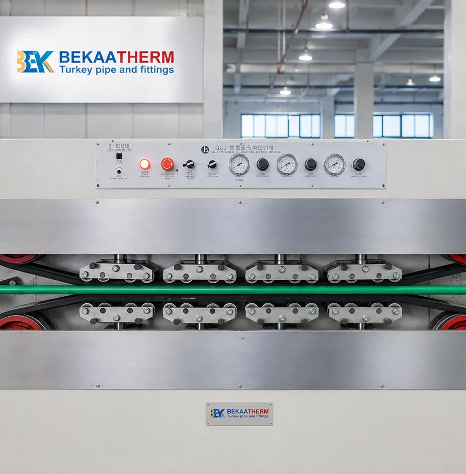 Continuous PPR pipe production and cooling