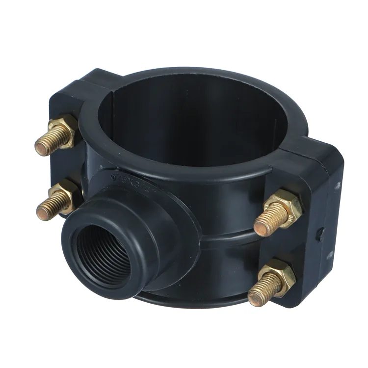 PN10 saddle clamp for tapping HDPE mains