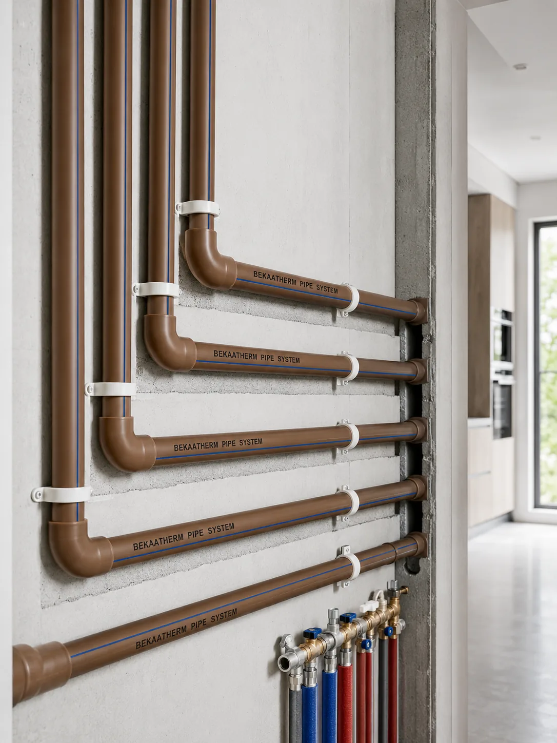 Coffee series PPR pipe with matching fittings