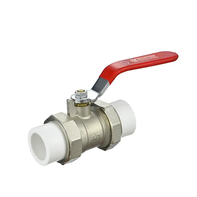 Brass-core valve for PPR heating system