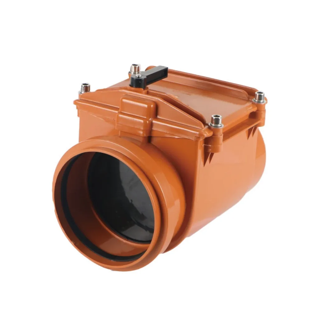 UPVC non-return backflow valve for drainage DN110 to 200