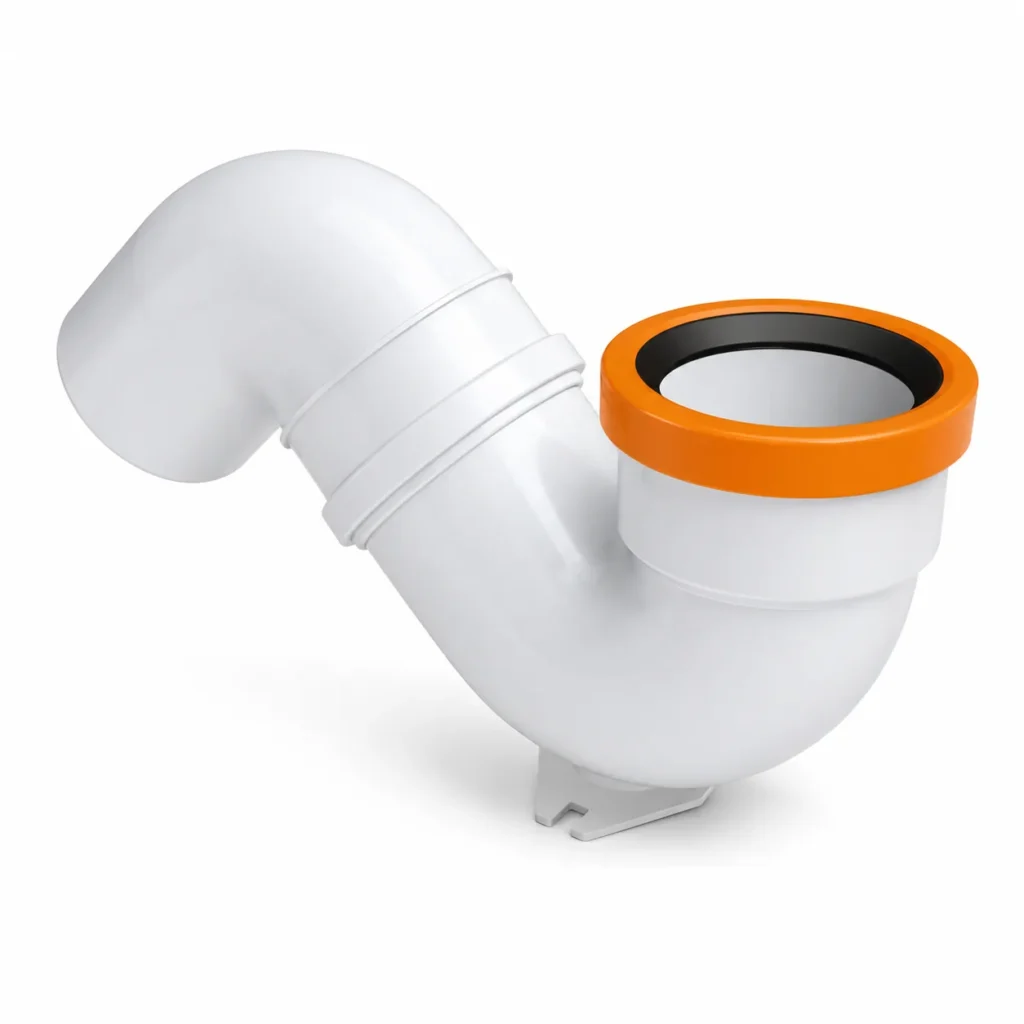 UPVC siphons and cleaning access tees for drainage maintenance